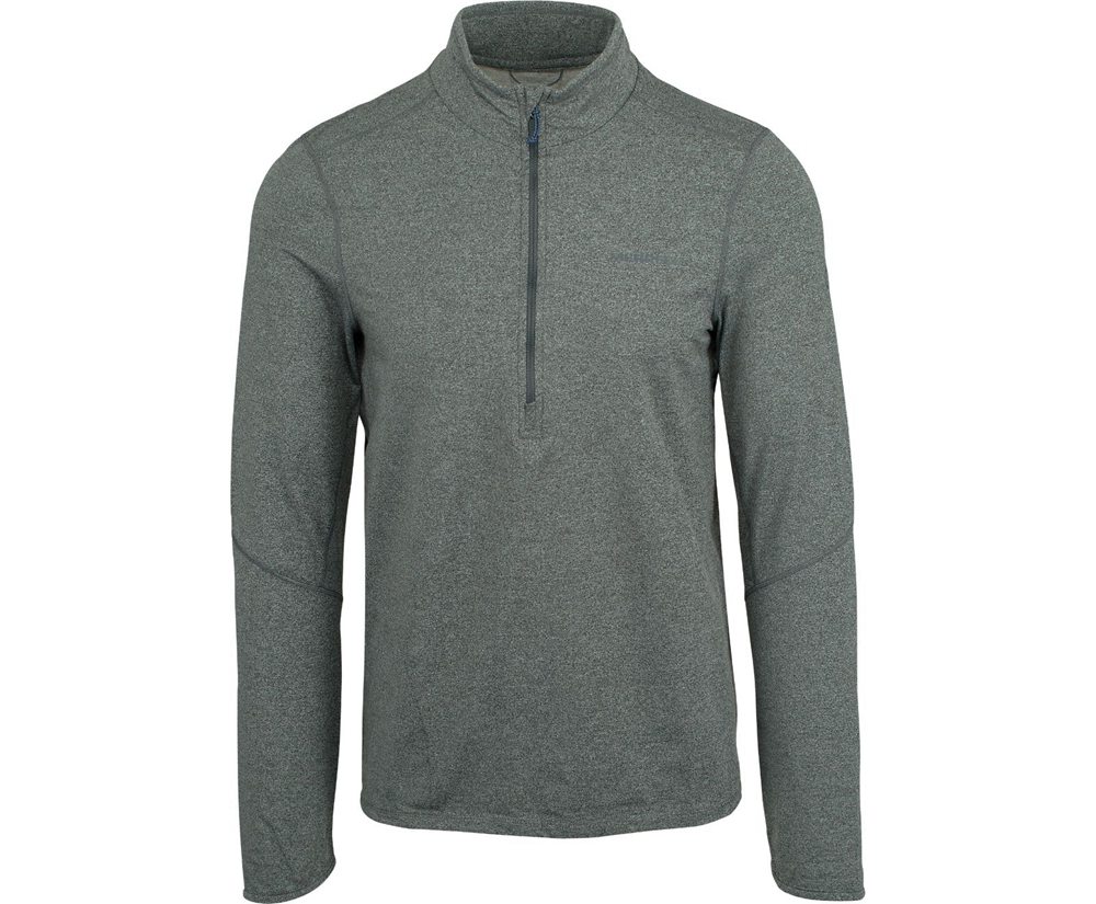 Pullover Merrell Męskie Szare - Betatherm 1/4 Zip Mid-Layer Fleece - 416325-LJF